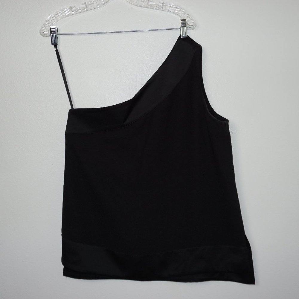 Black One-Shoulder Banana Republic Blouse